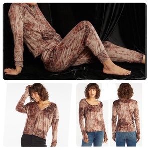 Red Haute Velour Tops/Bottom Bundle